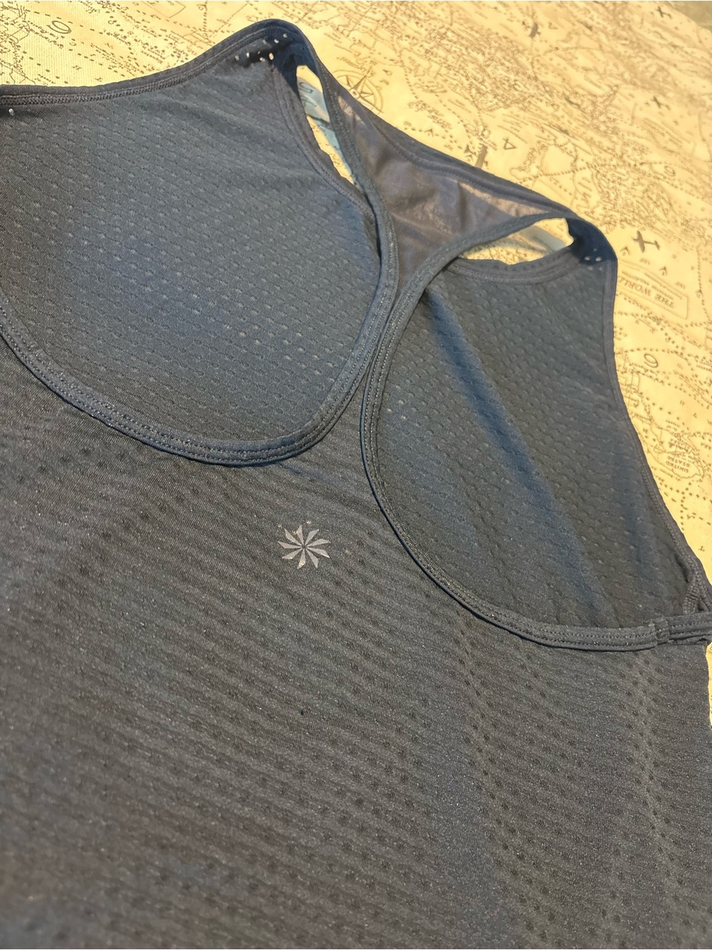 Athleta Navy Racerback Performance Tank - Picture 4 of 4